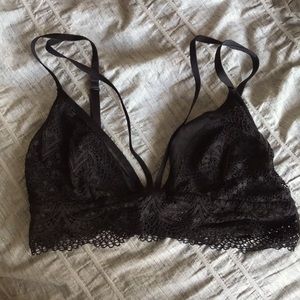 Lacy black bra
